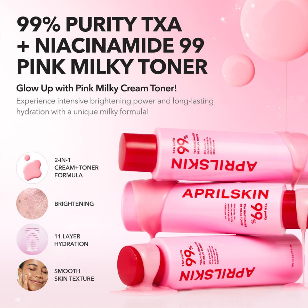 Aprilskin Txa Niacinamide Toning Shot 99 Milky Toner 150ml