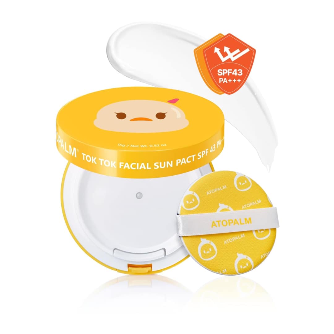 Atopalm Tok Tok Facial Sun Pact Spf43 Pa+++ 15g