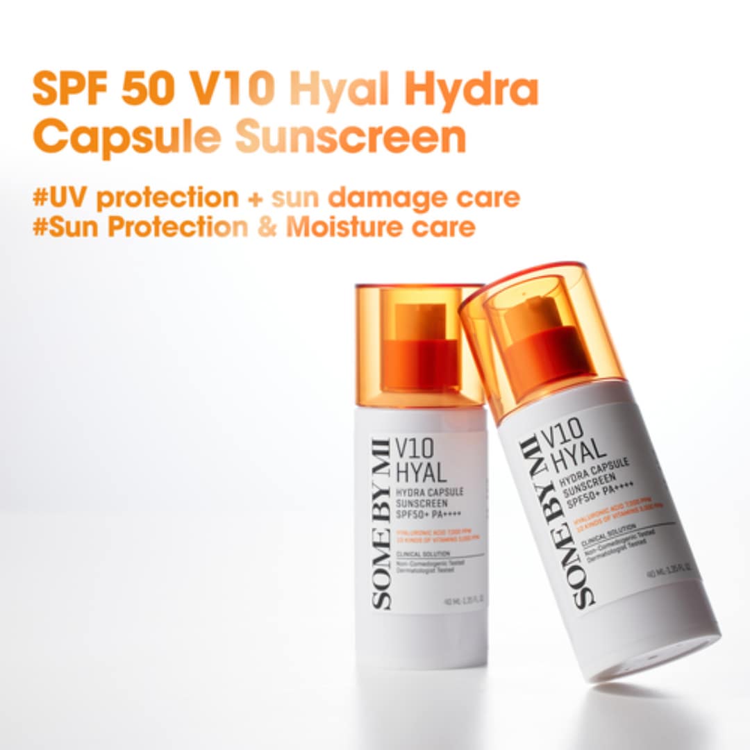 Some By Mi V10 Hyal Hydra Capsule Sunscreen 40ml Spf 50 Pa++++