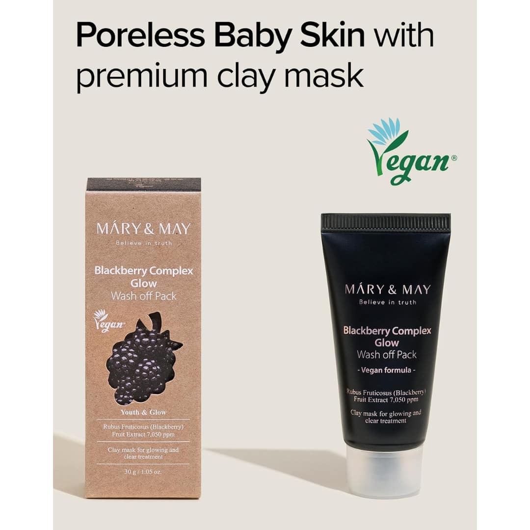 Mary&may Blackberry Complex Glow Wash Off Pack 30g