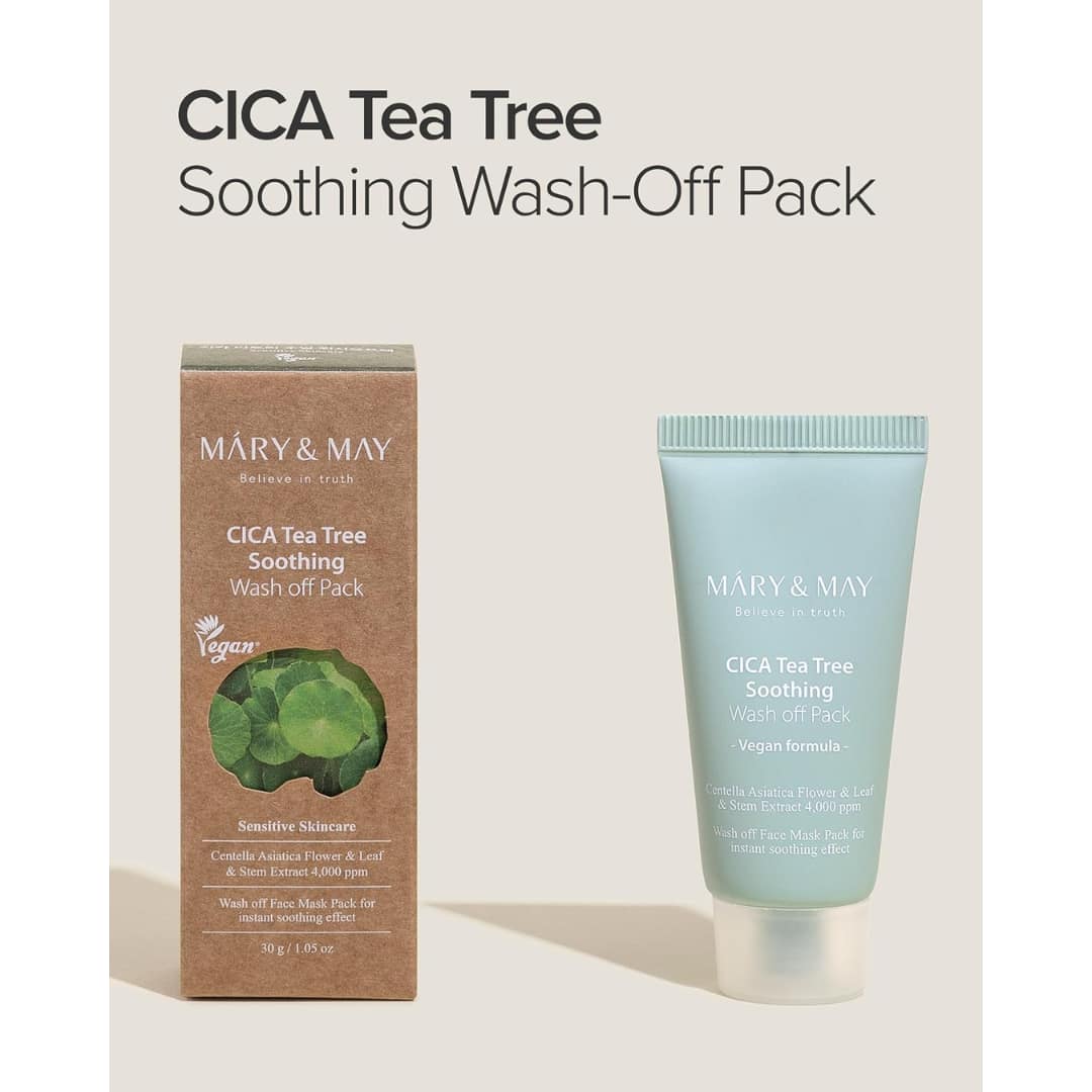 Mary&may Cica Teatree Soothing Wash Off Pack 30g