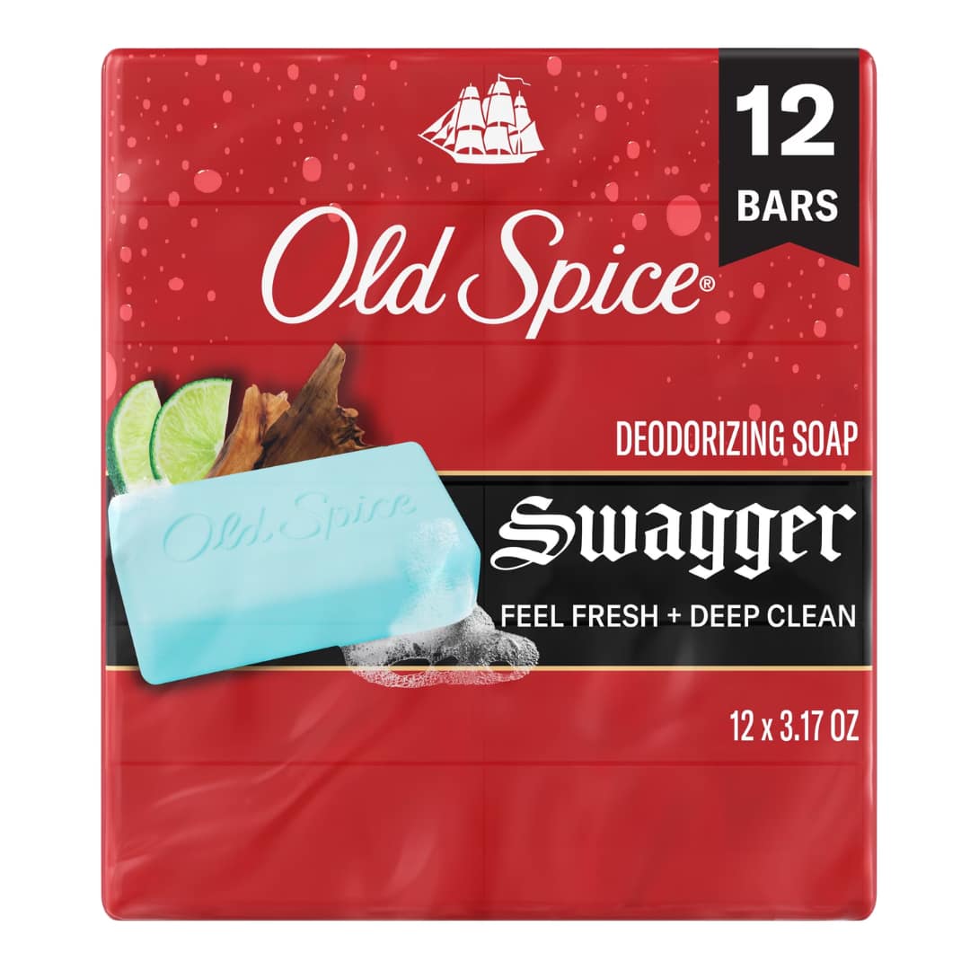 Old Spice Men’s Bar Soap Swagger (12 Bars) 90g