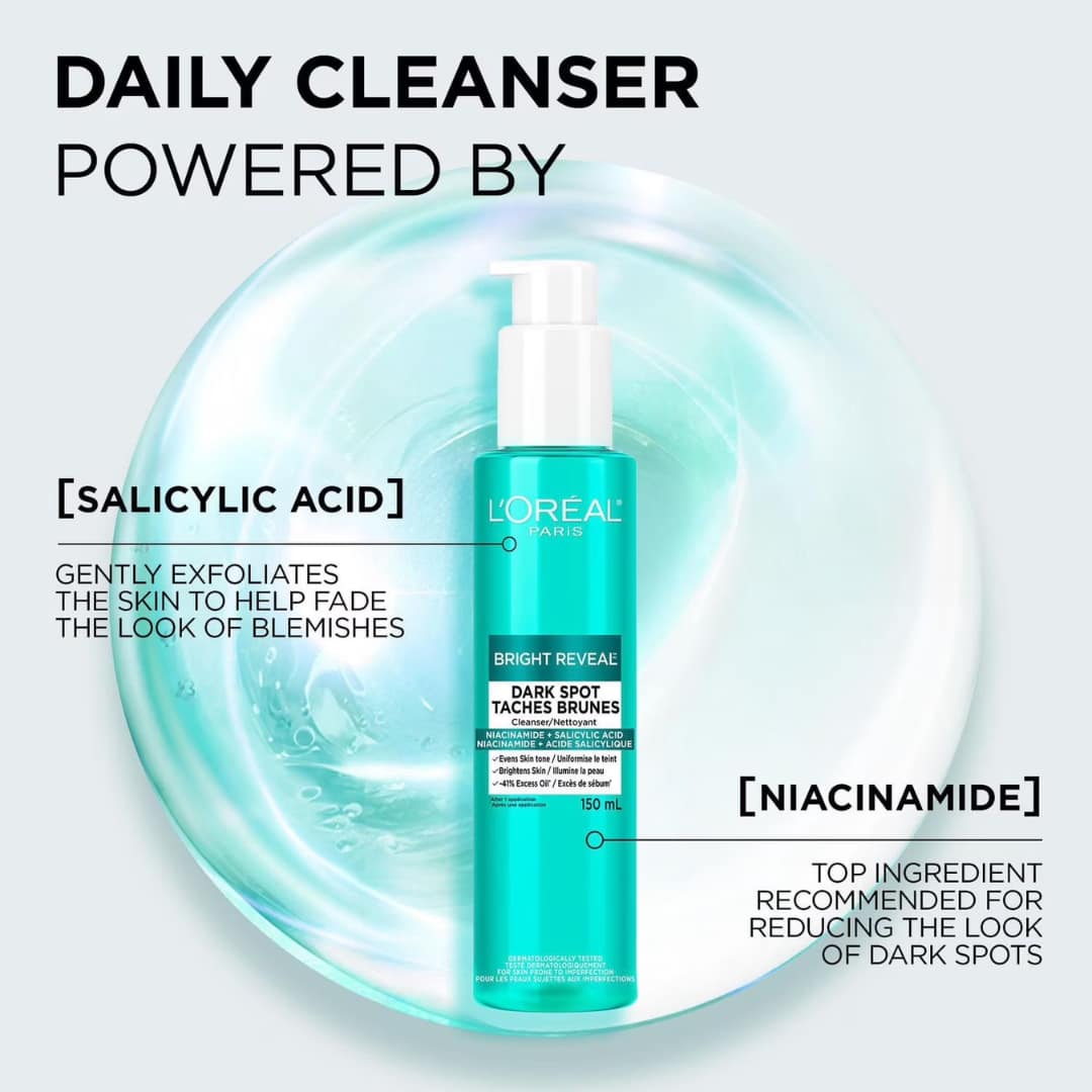 Loreal Bright Reveal Dark Spot Cleanser 150ml