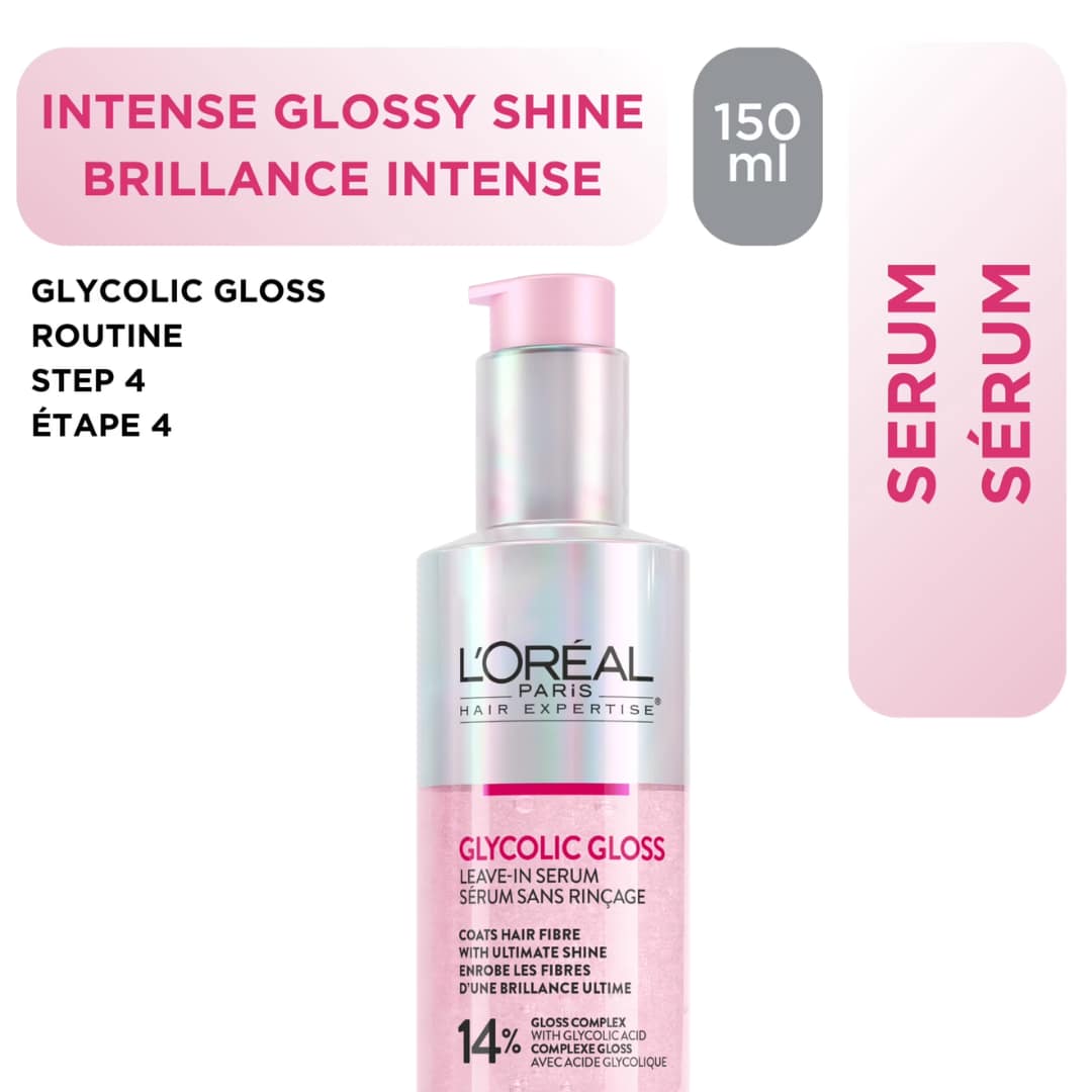 Loreal Hair Expertise Glycolic Gloss Leave In Serum 150ml