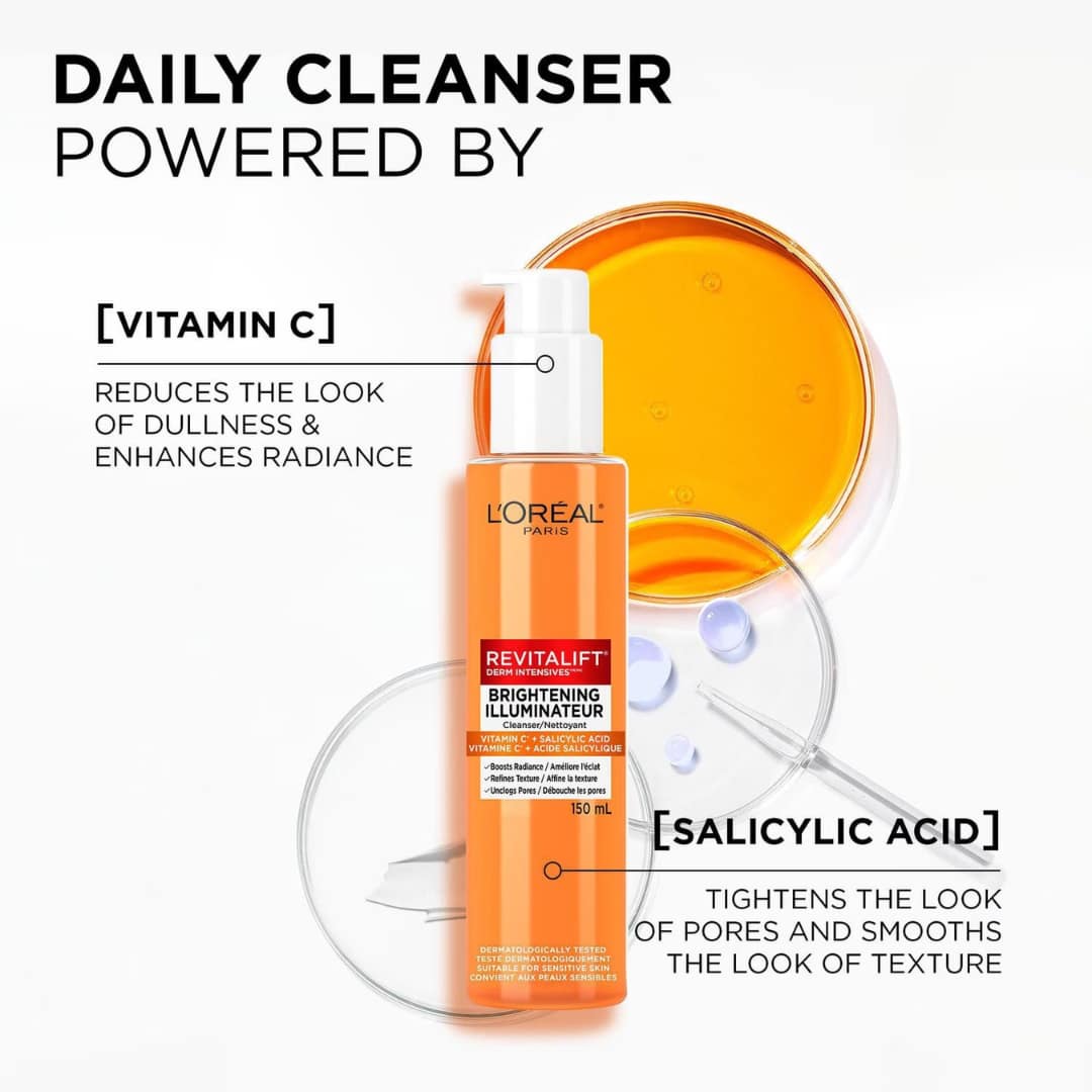 Loreal Revitalift Derm Intensives Brightening Cleanser 150ml