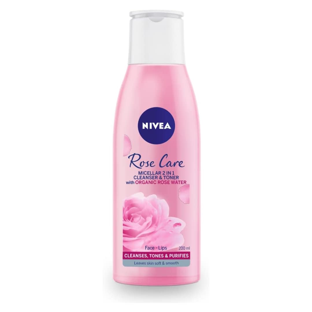 Nivea Micellar Rose Water 2 in 1 Cleanser & Toner 200ml