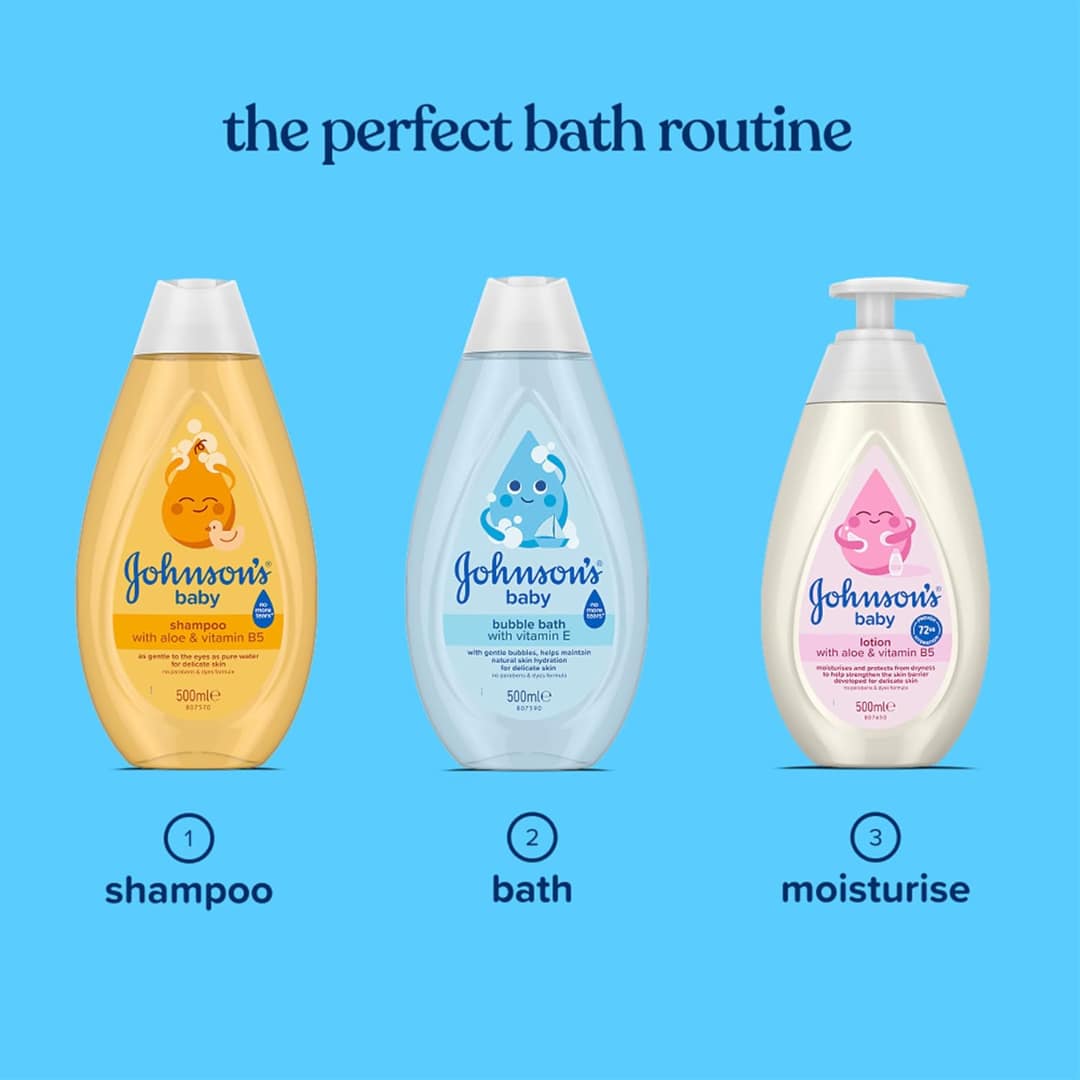 Johnsons Baby Bubble Bath with Vitamin E 500ml