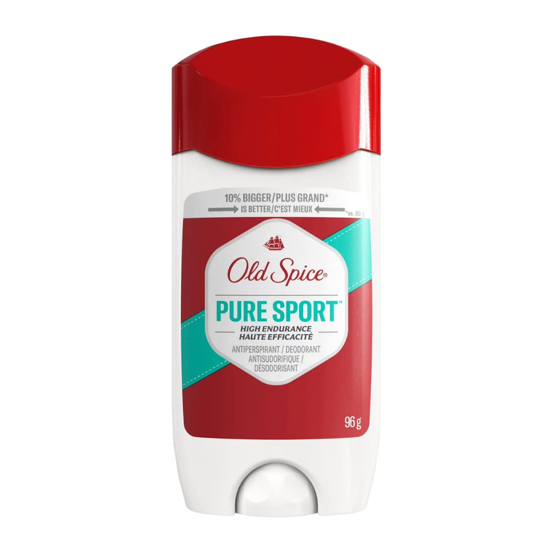 Old Spice High Endurance Anti-Perspirant Deodorant for Men, 48 Hour Protection, Pure Sport Scent 96g