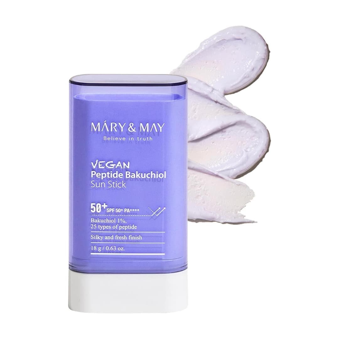 Mary&may Vegan Peptide Bakuchiol Sun Stick Spf50+ Pa++++ 18g