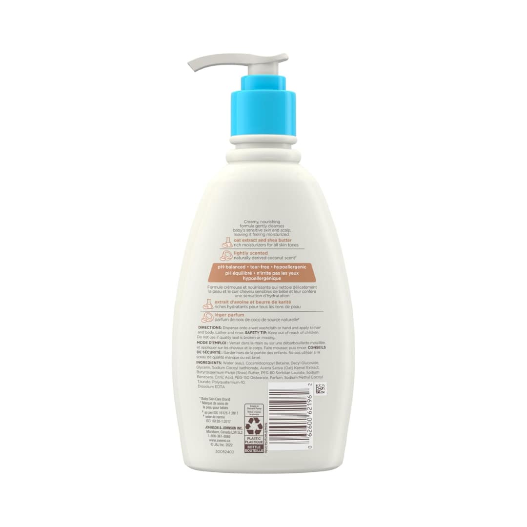 Aveeno Baby Daily Wash and Shampoo Coconut Scent and Shea Butter 354ml