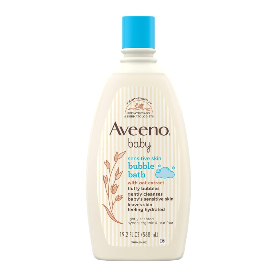 Aveeno Baby Bubble Bath for Sensitive Skin Natural Oat Extract 568ml