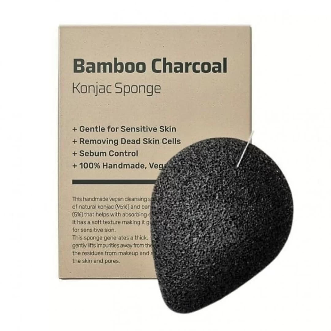 Purito Seoul Bamboo Charcoal Konjac Sponge 7g