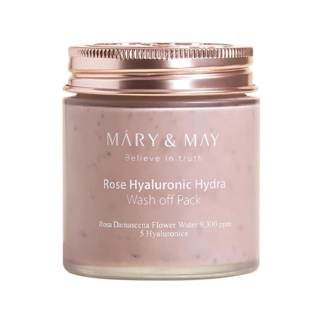 Mary&may Rose Hyaluronic Hydra Wash Off Pack 125g