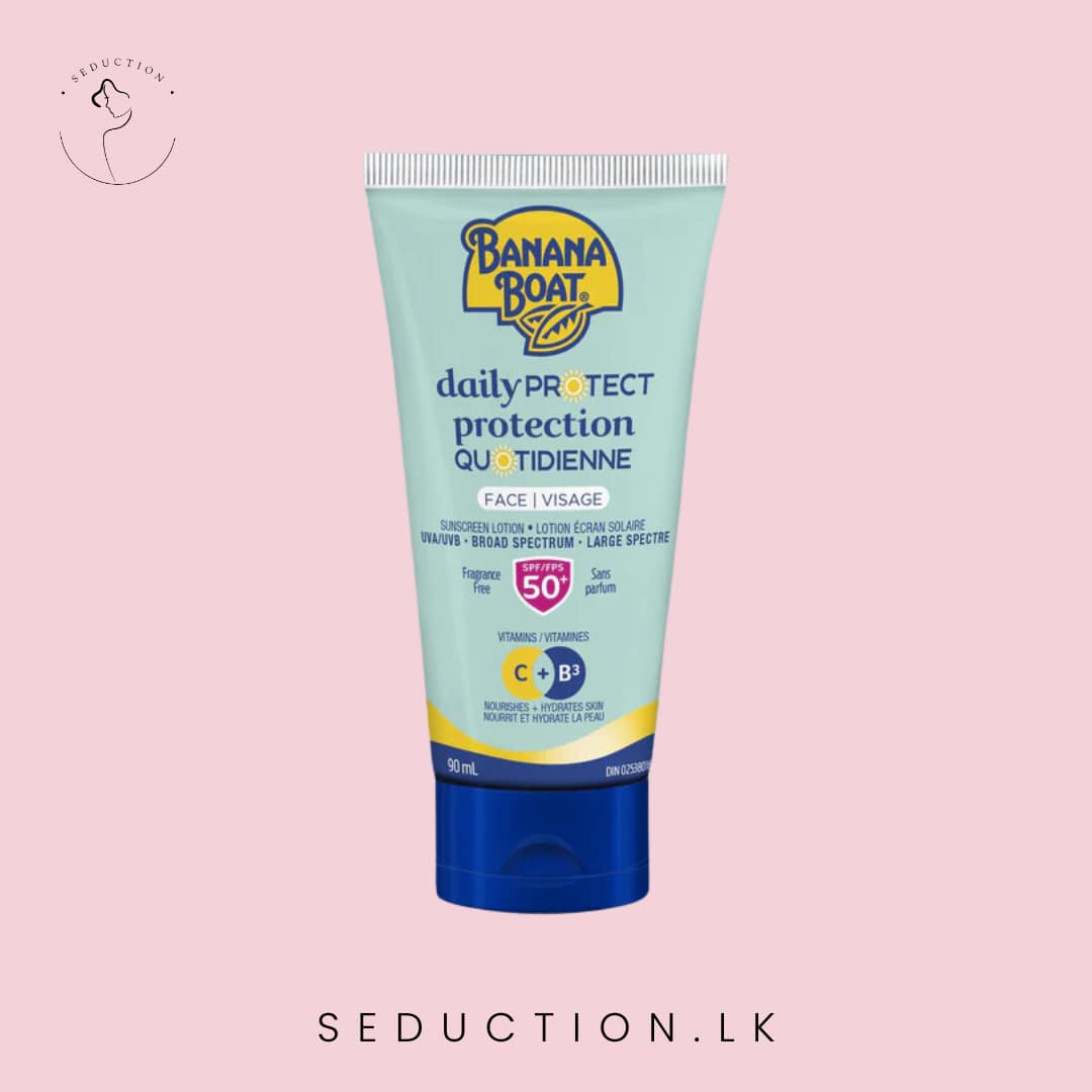 Banana Boat Daily Protection Face Sunscreen Fragrance Free SPF 50+ 90ml