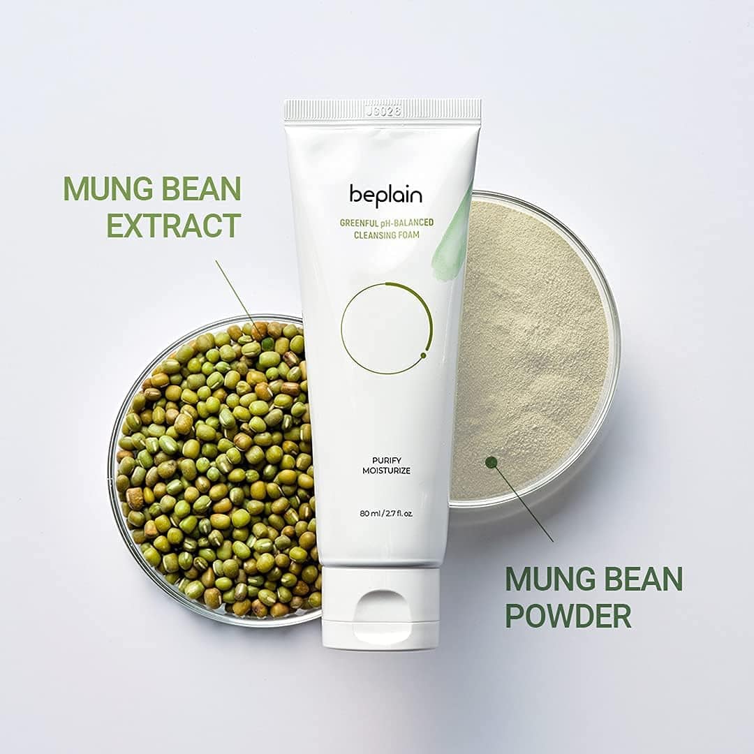 Beplain Mung Bean PH-Balanced Cleansing Foam 160ml