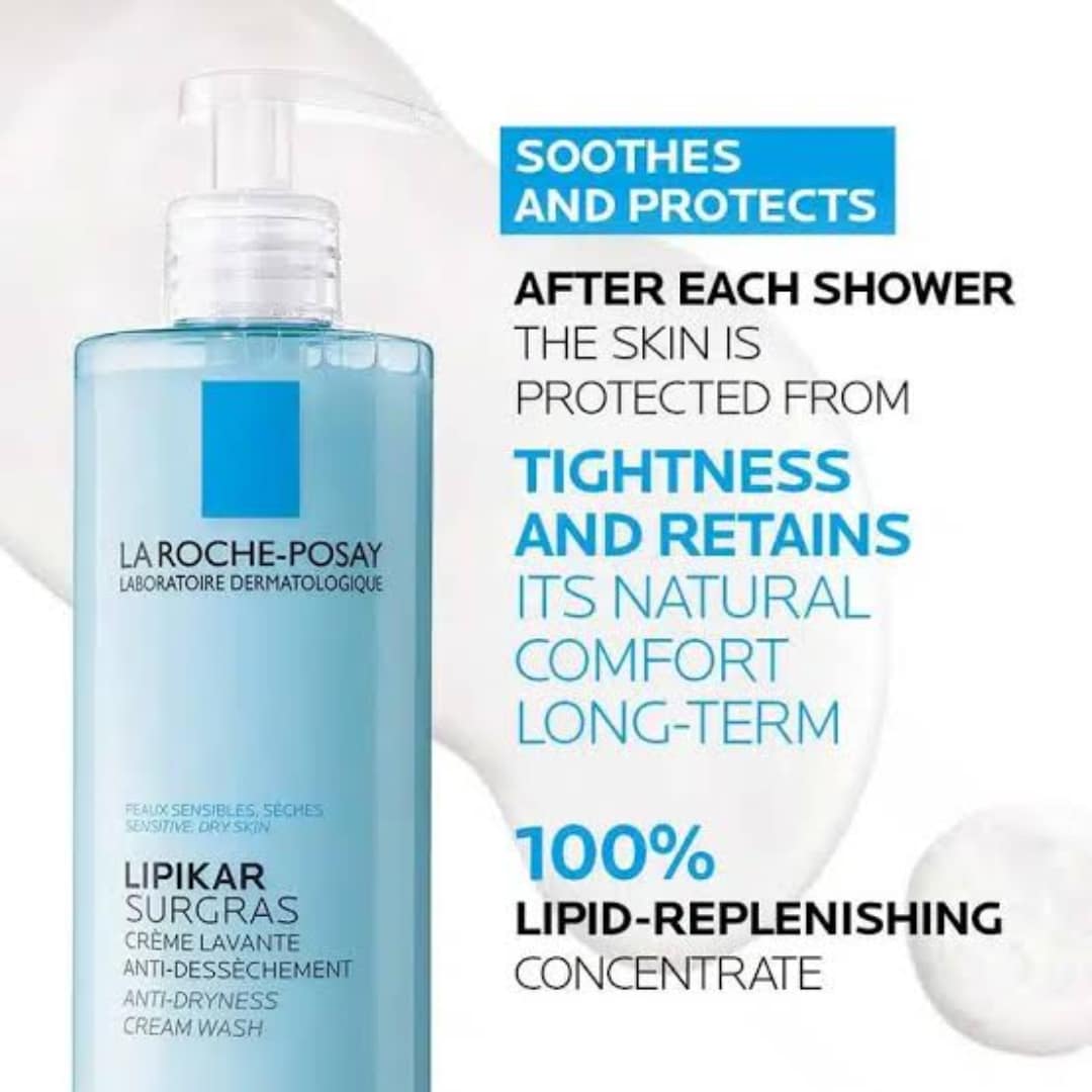 La Roche Posay Lipikar Surgras Anti-Dryness Cream Wash 400ml