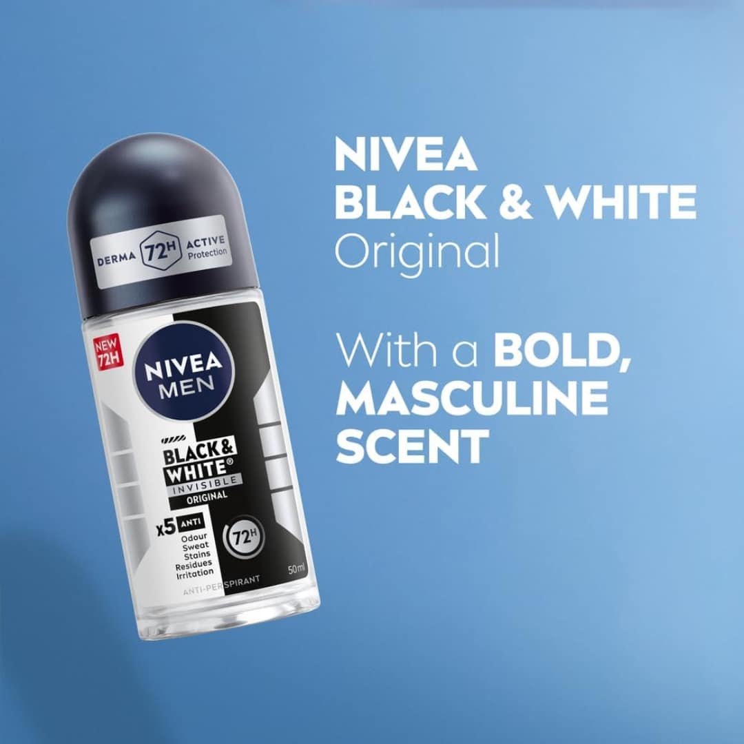Nivea Black & White Invisible Fresh Roll On 50ml