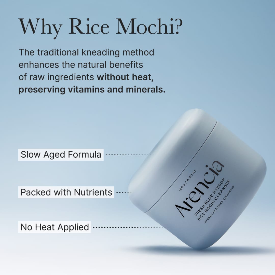 Arencia Blue Hyssop Rice Mochi Cleanser 120g