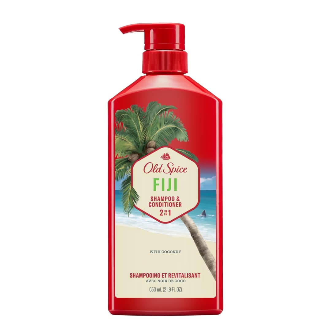 Old Spice Fiji 2in1 Shampoo & Conditioner for Men, Healthier, Fuller, More Moisturized Looking Hair 650ml