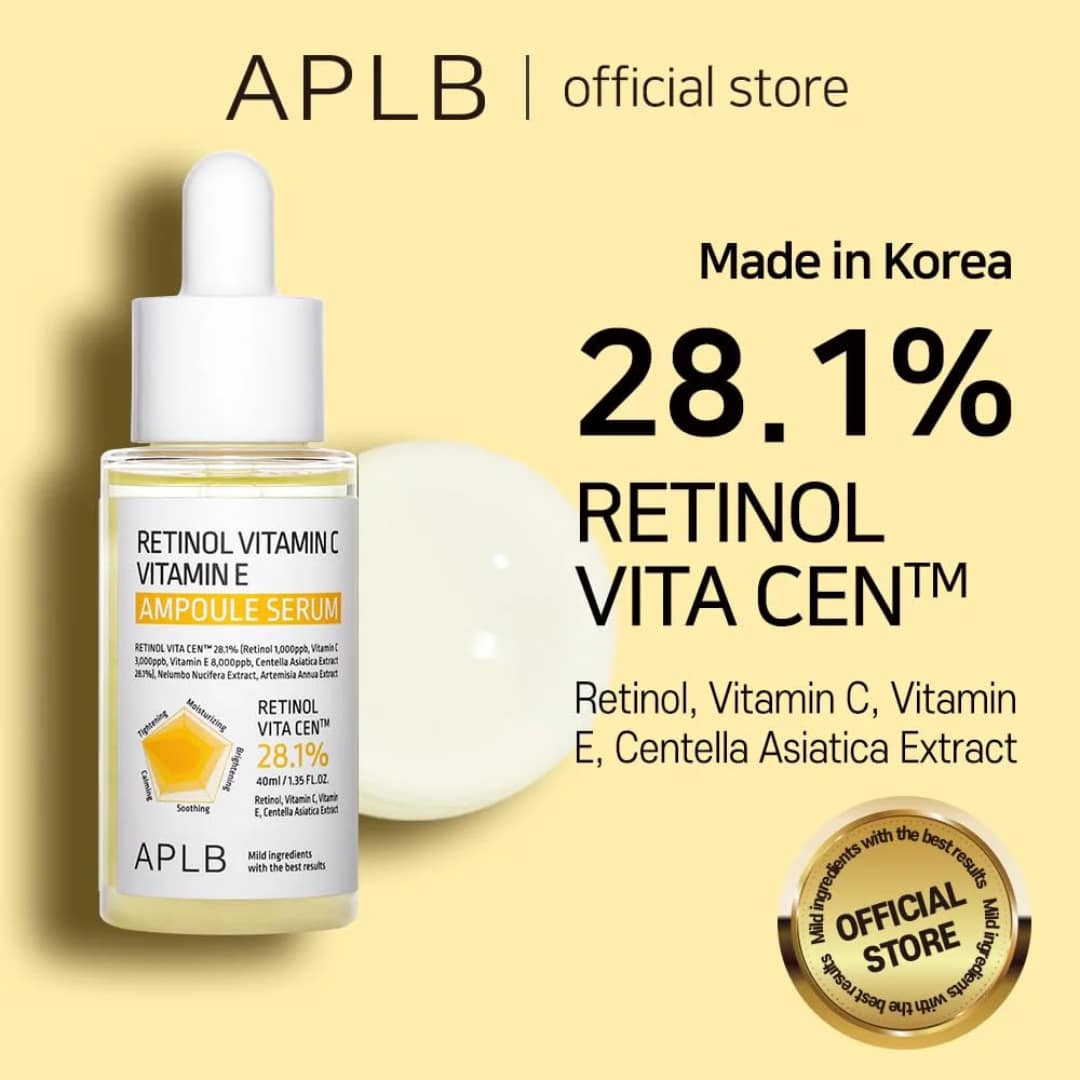 Aplb Retinol Vitamin C Vitamin E Ampoule Serum 40ml