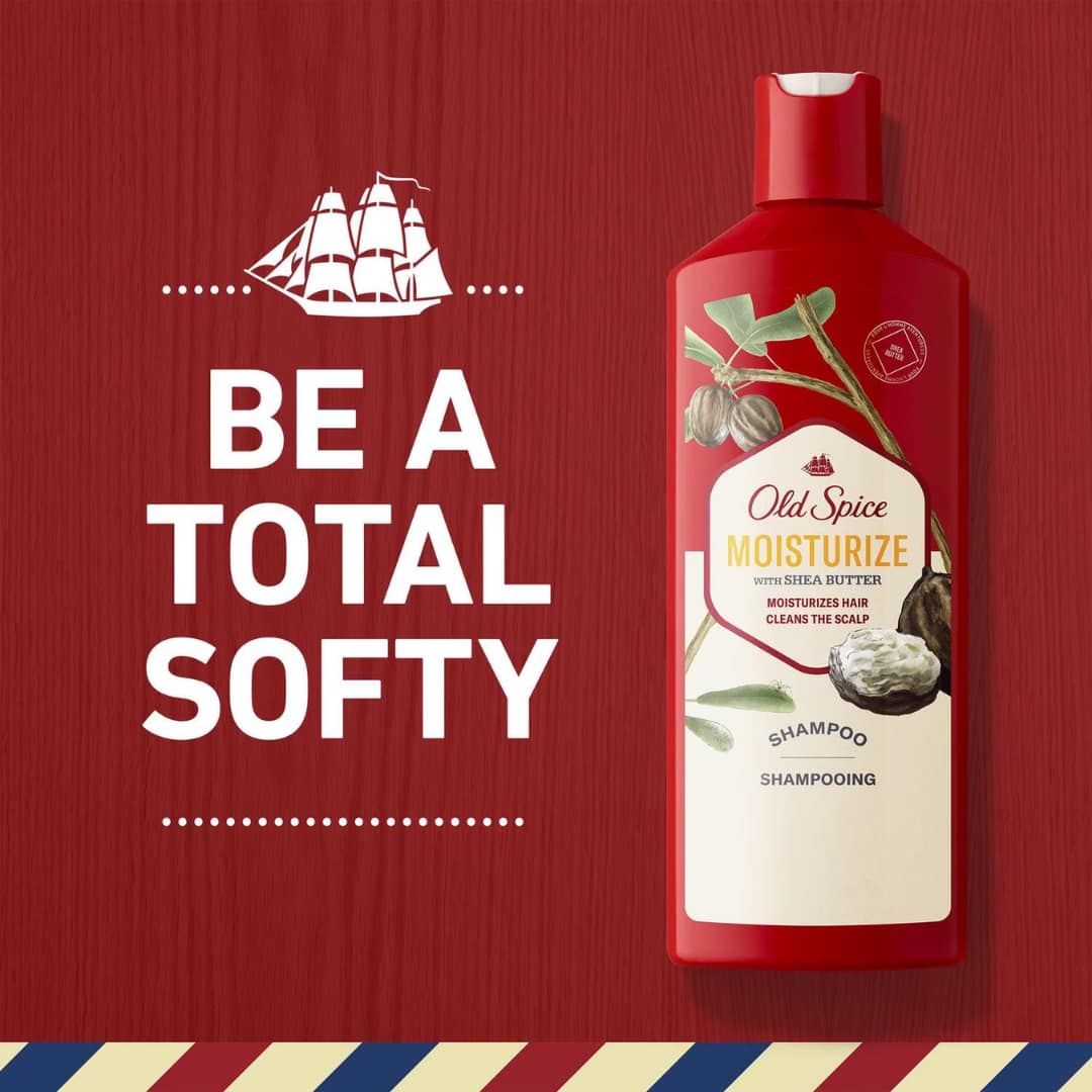 Old Spice Moisturize with Shea Butter, Shampoo for Men 400ml