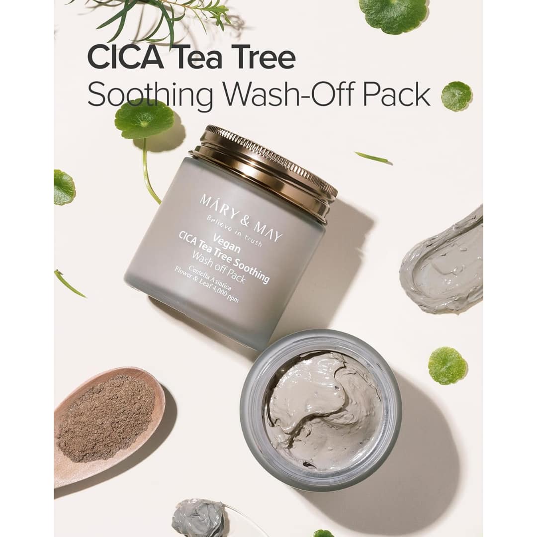 Mary&may Cica Teatree Soothing Wash Off Pack 125g