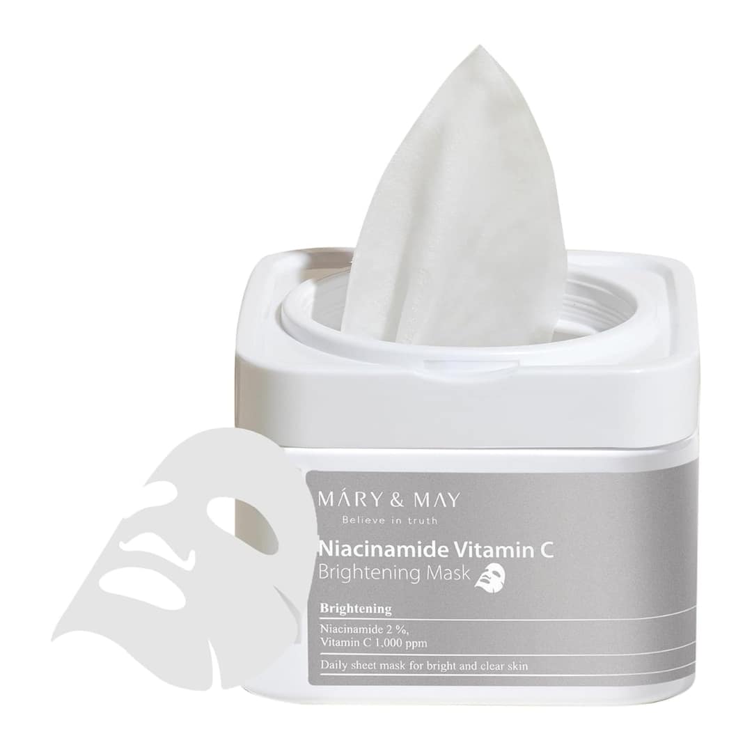 Mary&may Niacinamide Vitamin C Brightening Mask 30pcs