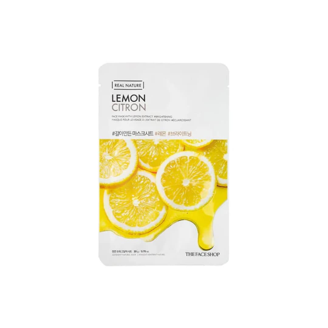The Face Shop Real Nature Face Mask Lemon Citron 20g