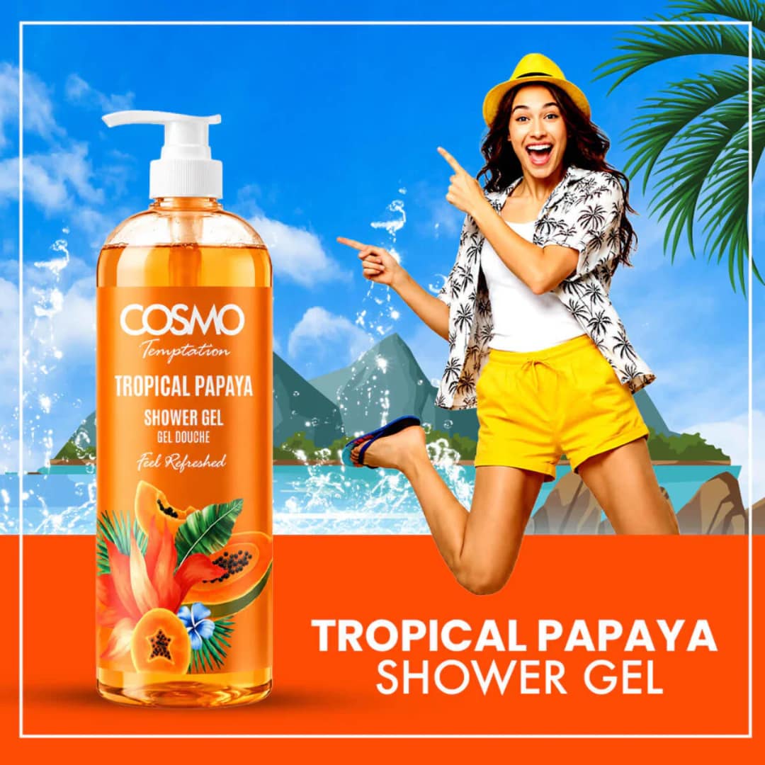 COSMO Temptation Tropical Papaya Shower Gel 480 ml