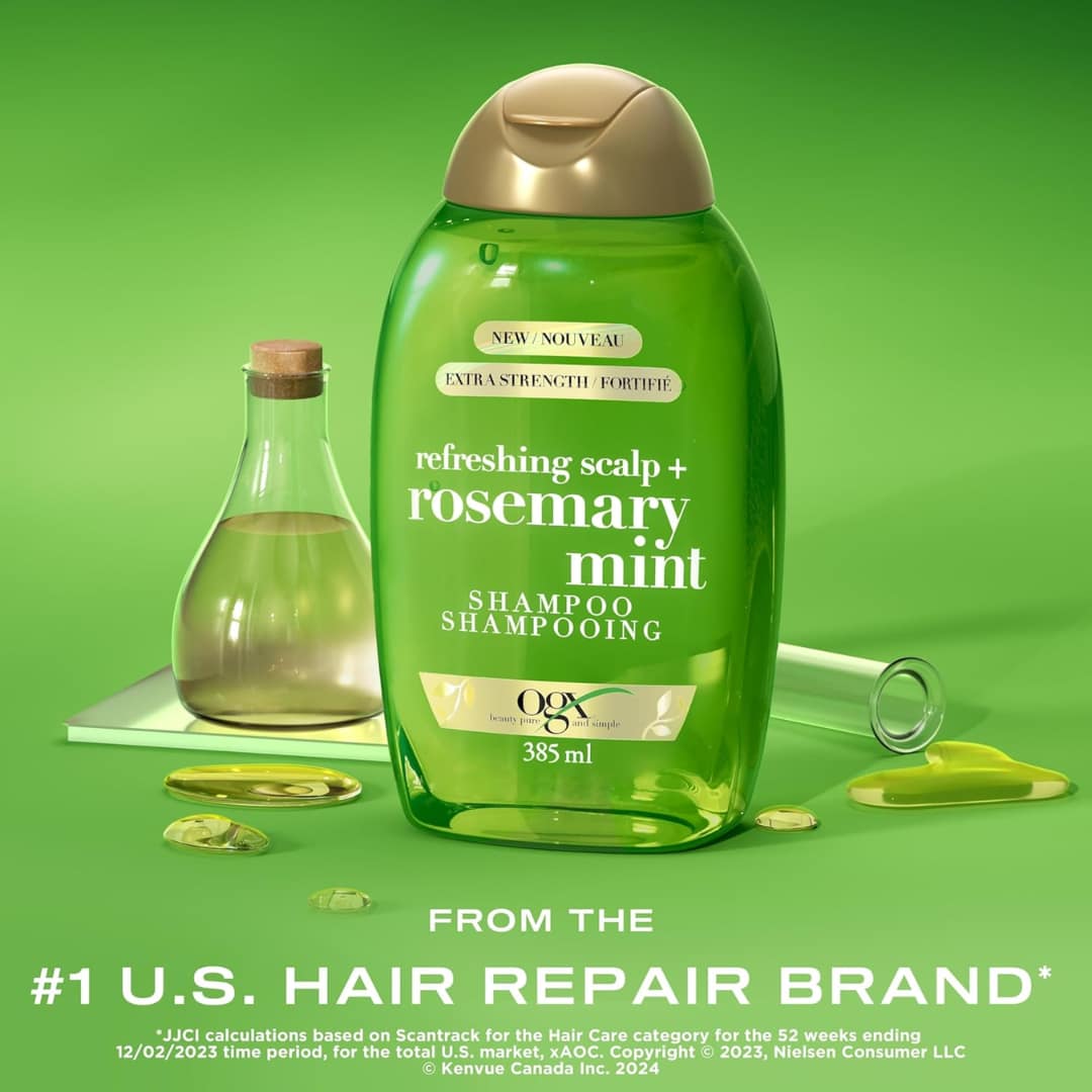Ogx Extra Strength Refreshing Scalp + Rosemary Mint Shampoo 385ml