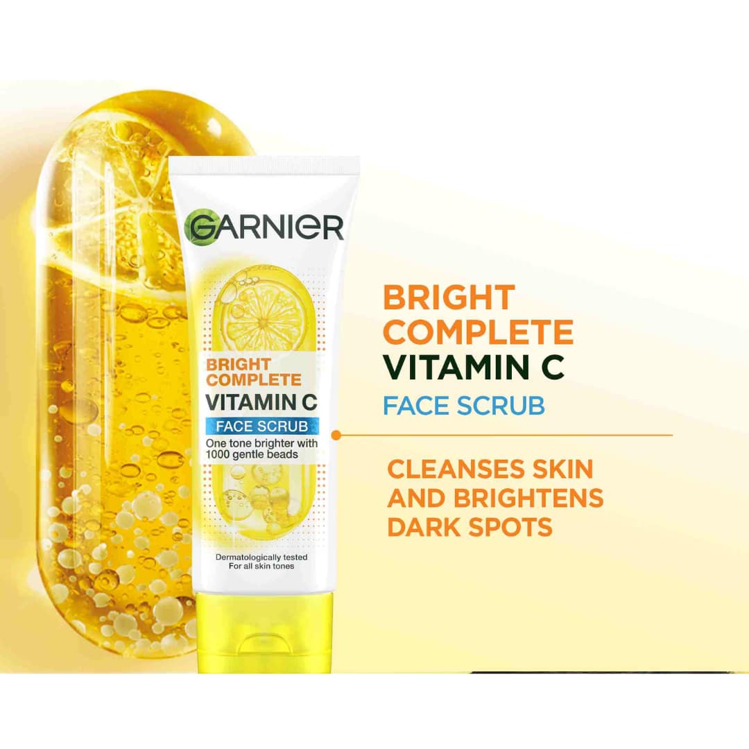 Garnier Bright Complete Vitamin C Face Scrub 100ml