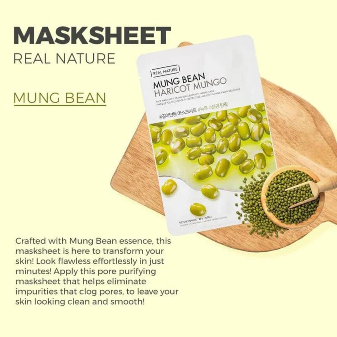The Face Shop Real Nature Face Mask Mung Bean 20g