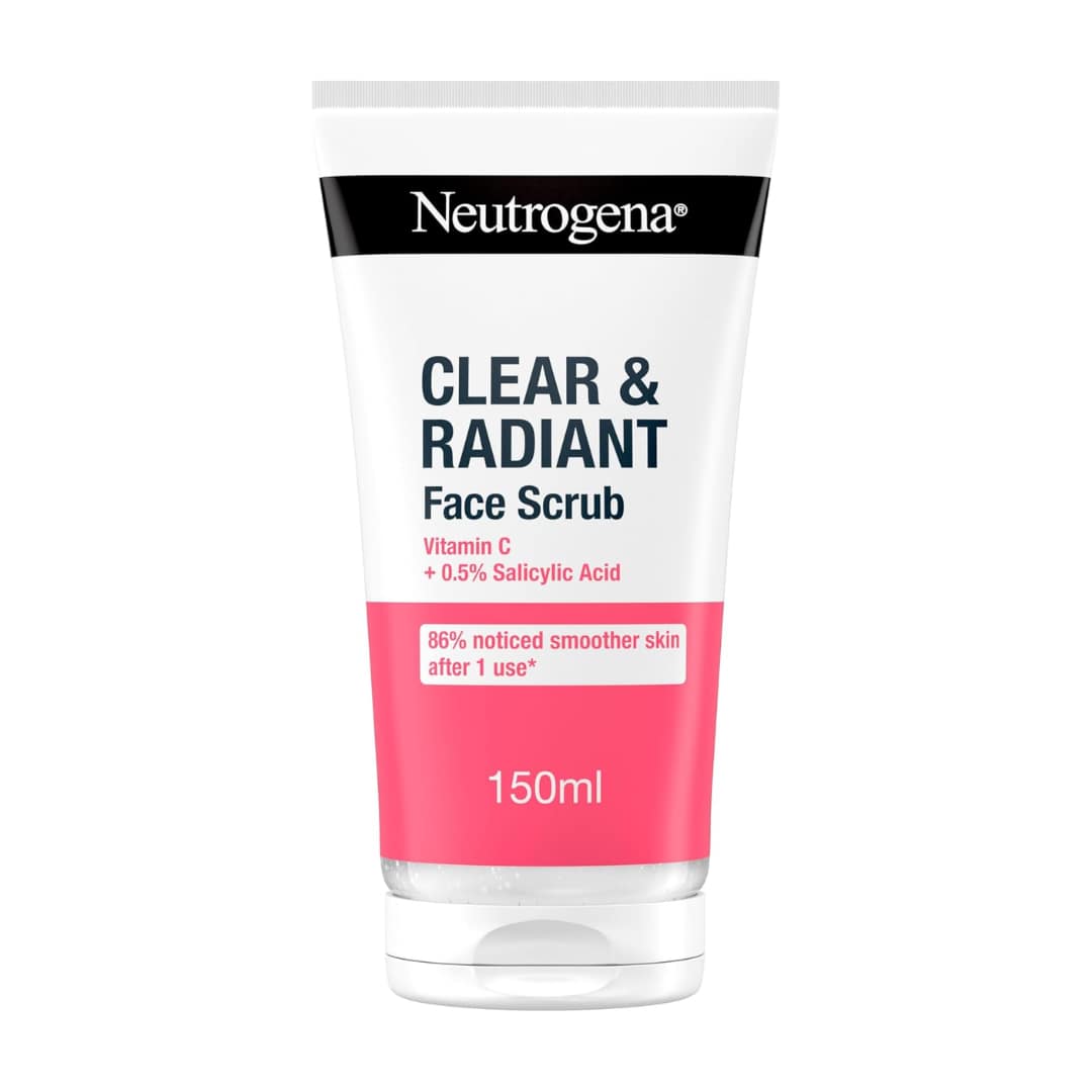 Neutrogena Clear & Radiant Face Scrub with Vitamin C + 0.5% Salicylic Acid 150ml
