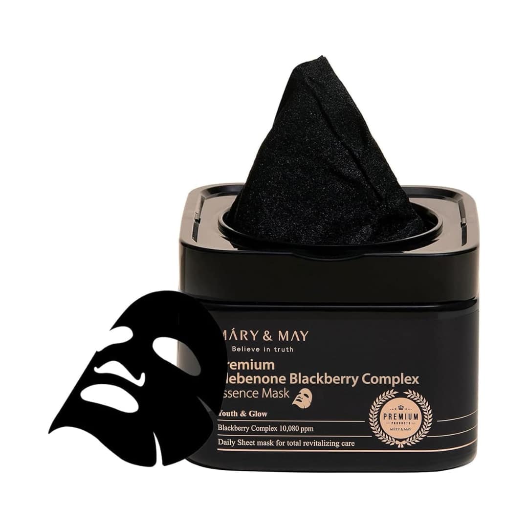 Mary&may Premium Idebenon Blackberry Complex Ampoule Mask (20ea)250g