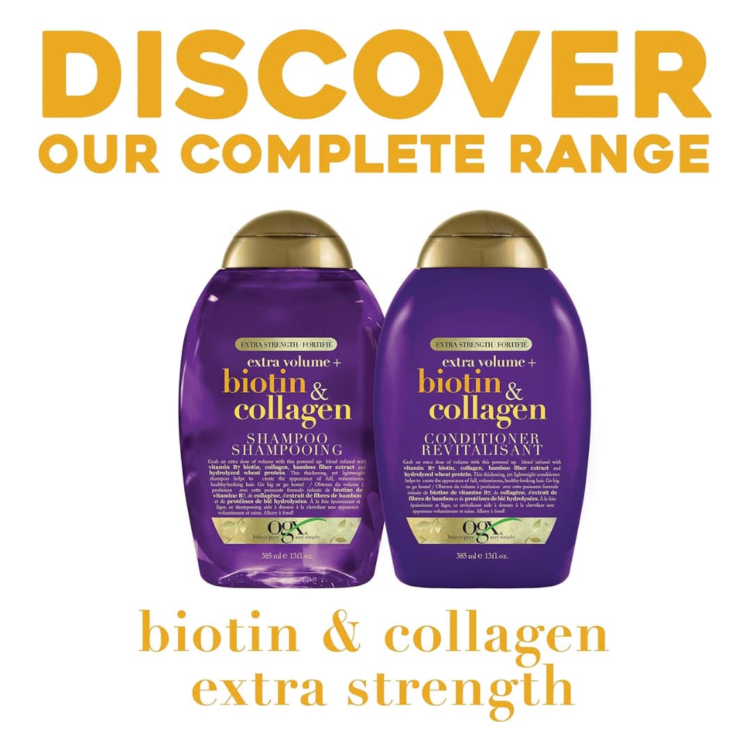 Ogx Thick and Full + Biotin and Collagen Shampoo 385ml