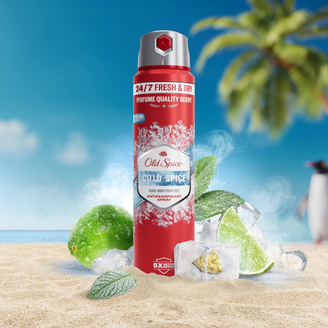 Old Spice Cold Spice Anti-Perspirant Spray Cool Mint Perfume 150ml