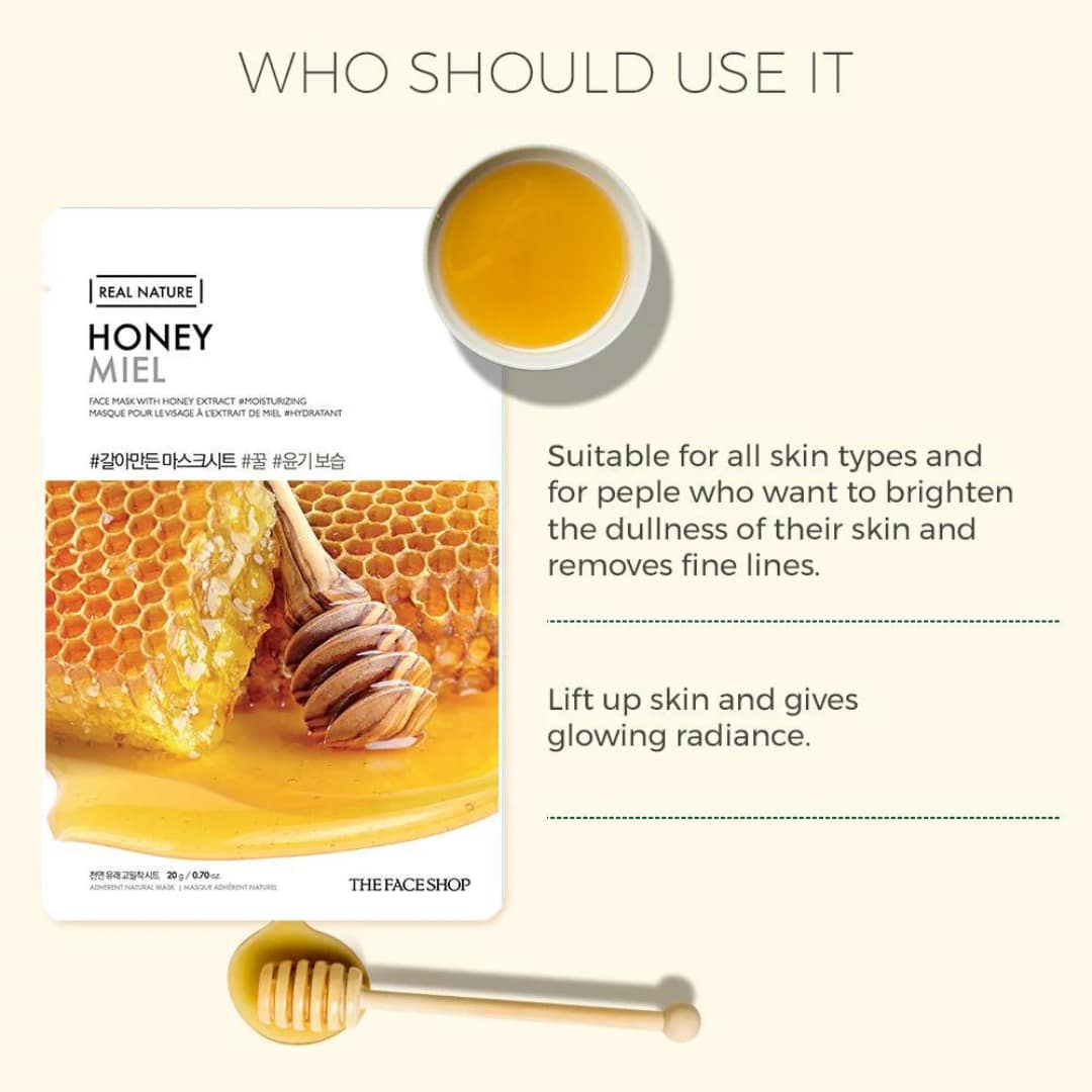 The Face Shop Real Nature Face Mask Honey 20g