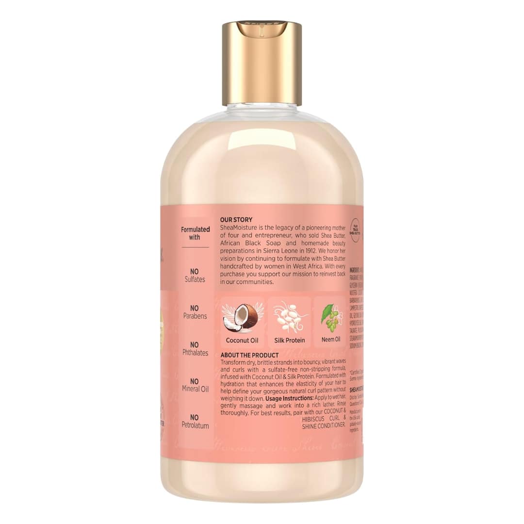 Shea Moisture Coconut & Hibiscus Curl & Shine Shampoo 384 ml