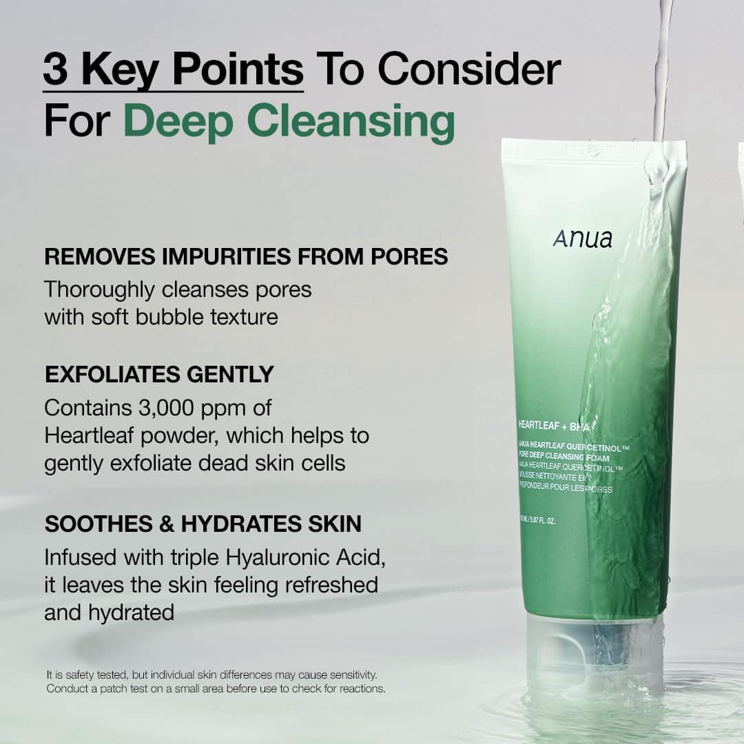Anua Heartleaf Quercetinol Pore Deep Cleansing Foam 150ml