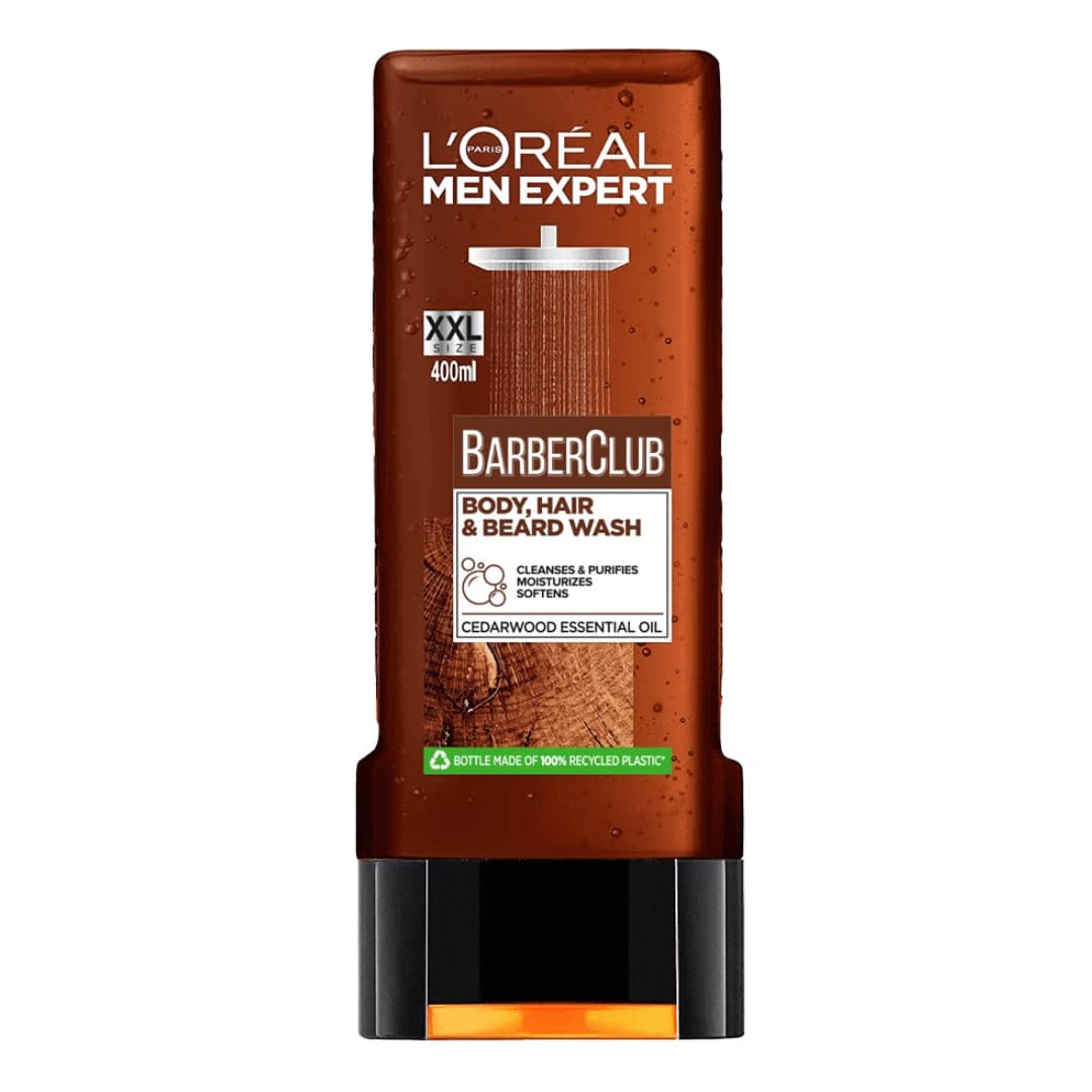 Loreal Men Expert Barber Club Body, Hair & Beard Shower XXL Size 400ml