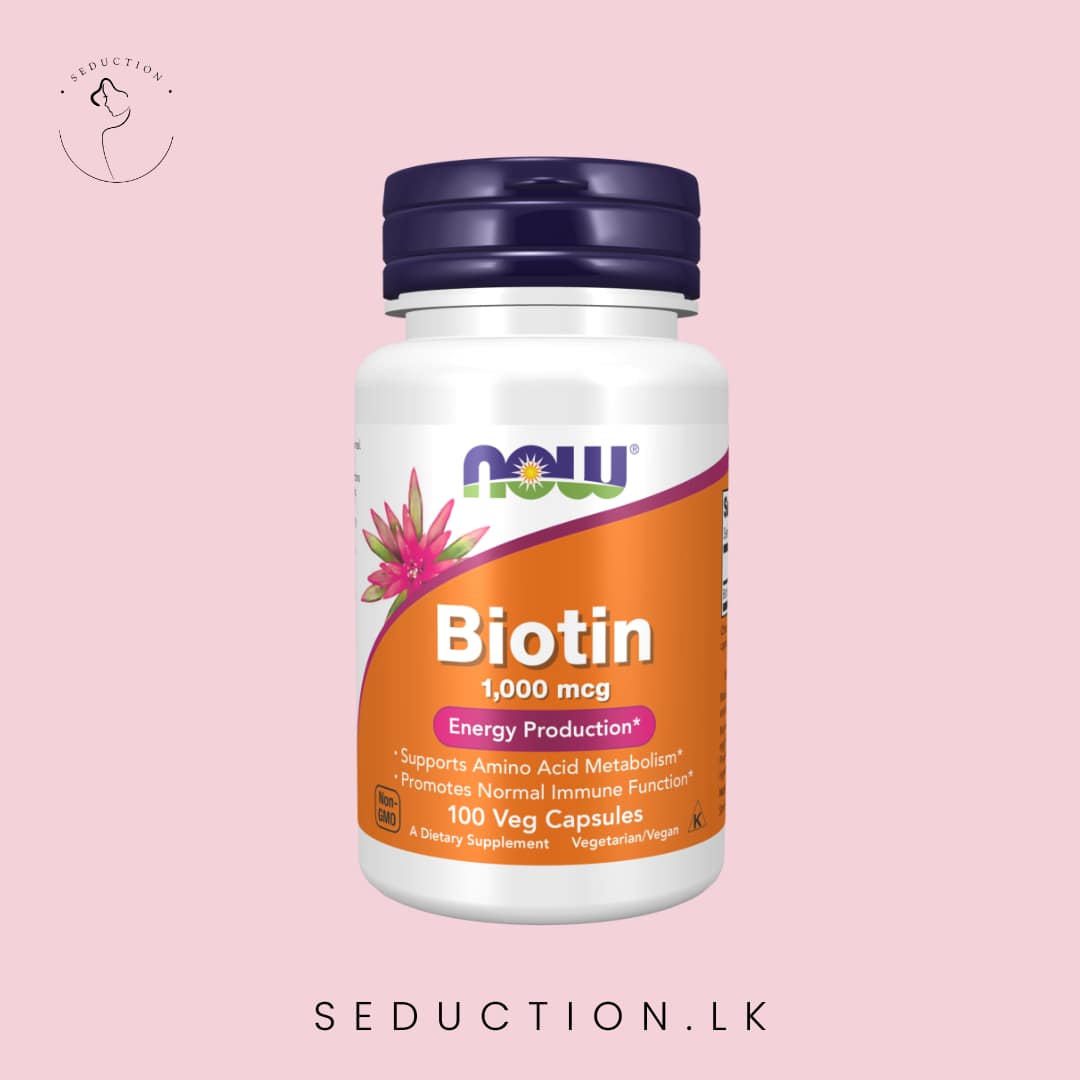 Now Foods Biotin 1000 mcg Veg Capsules 100 Capsules