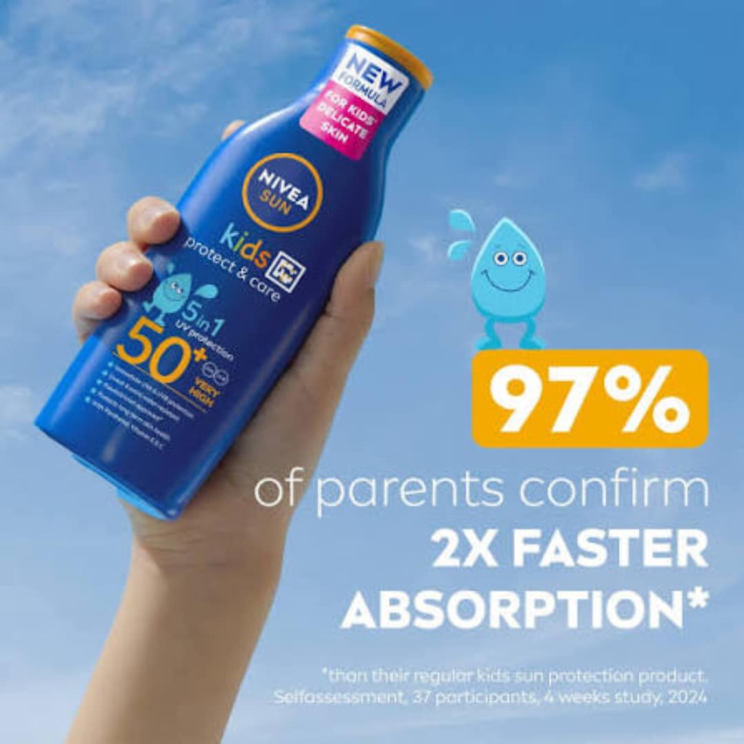 Nivea Sun Kids Protect & Care Lotion SPF50+ 5in1 UV Protection 200ml