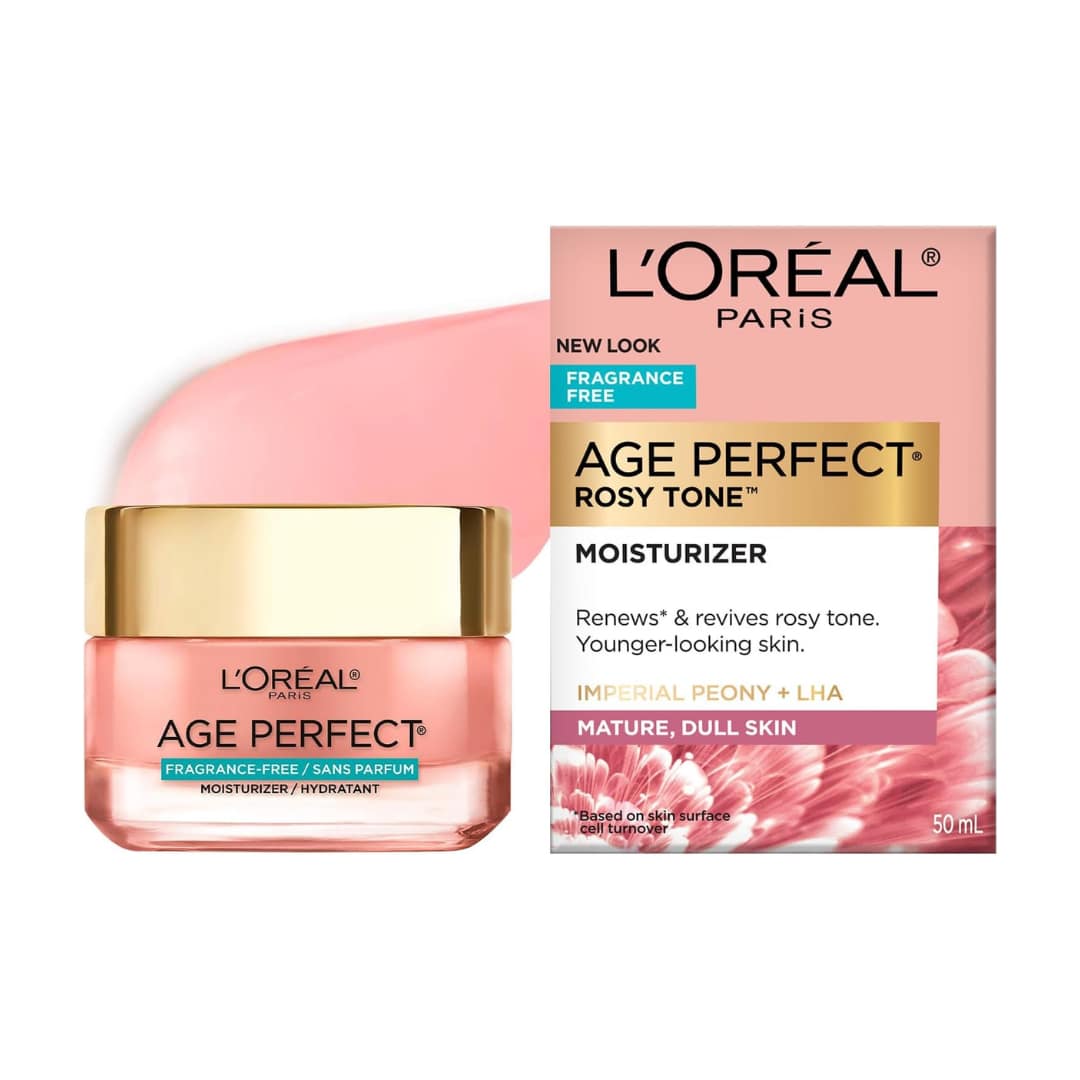 Loreal Age Perfect Rosy Tone Strengthening Moisturizer Fragrance Free 50ml