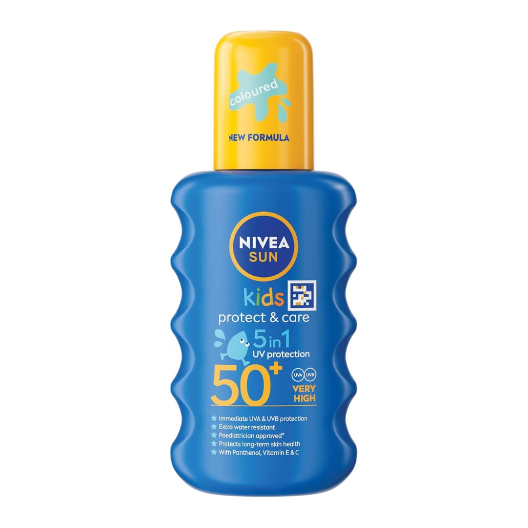 Nivea Kids Protect & Care Coloured Spray Suncream SPF50+ 200ml