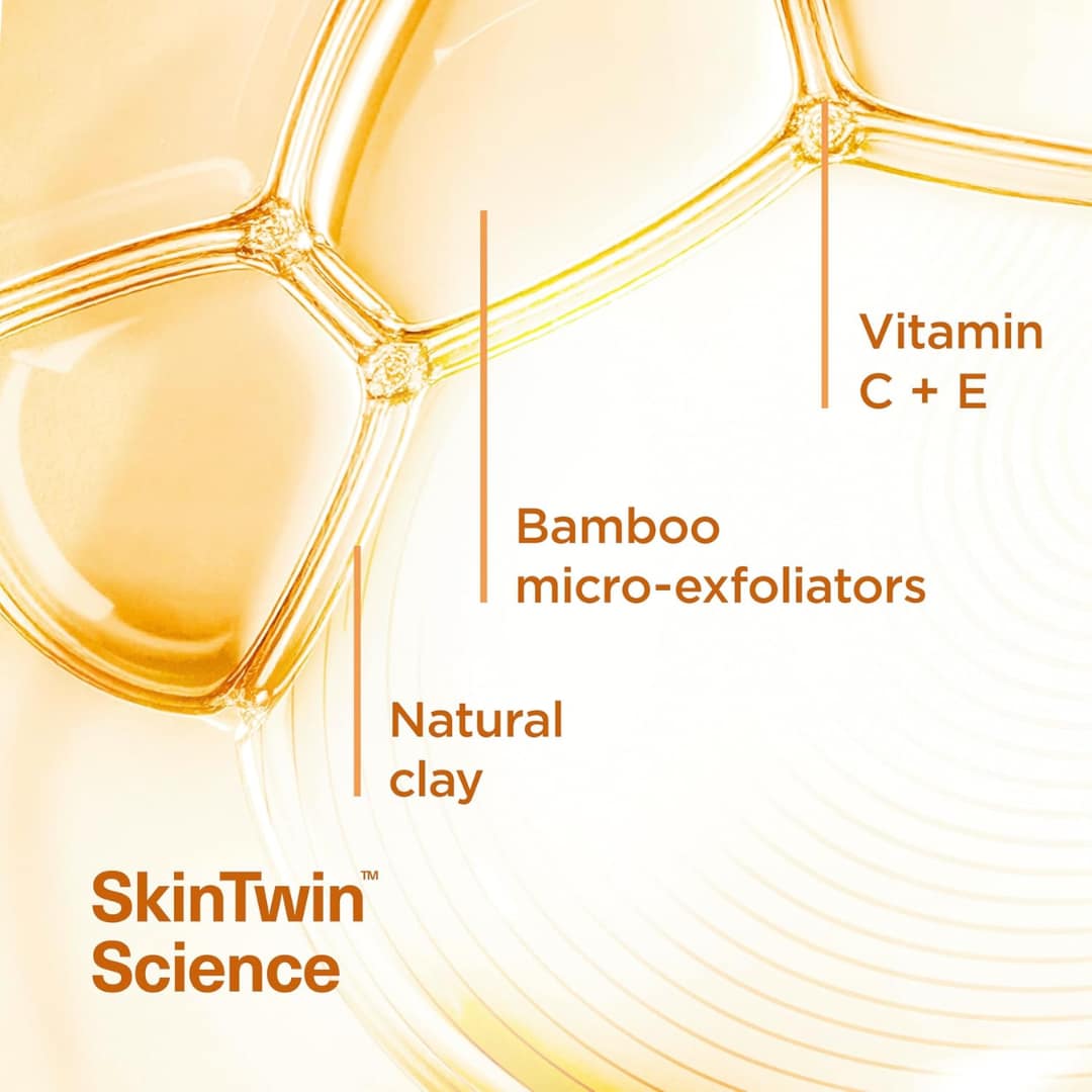 Simple Glow+ Clay Cleanser Antioxidant Vitamins C + E 150ml
