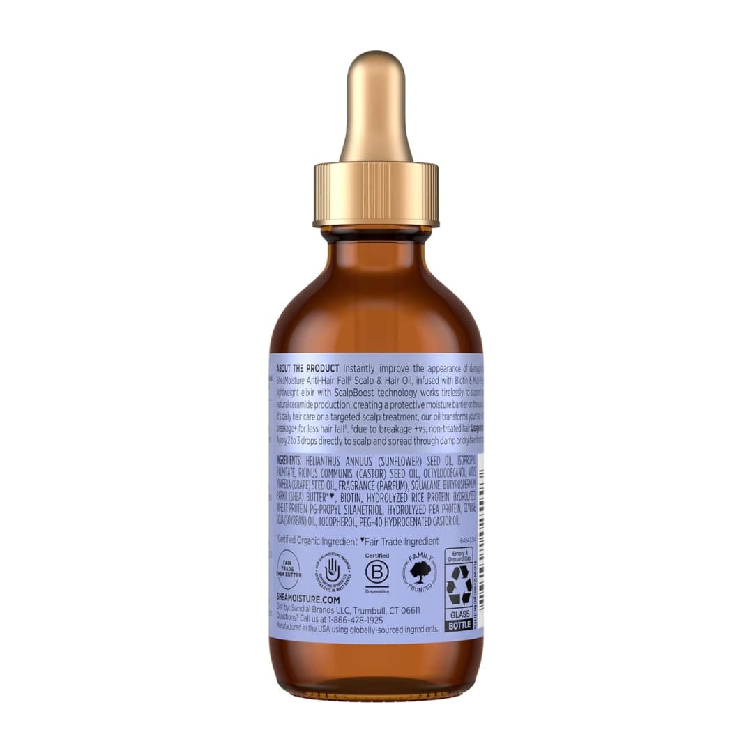 Shea Moisture Biotin and Multi-Peptide Anti-Hair Fall Oil 59ml