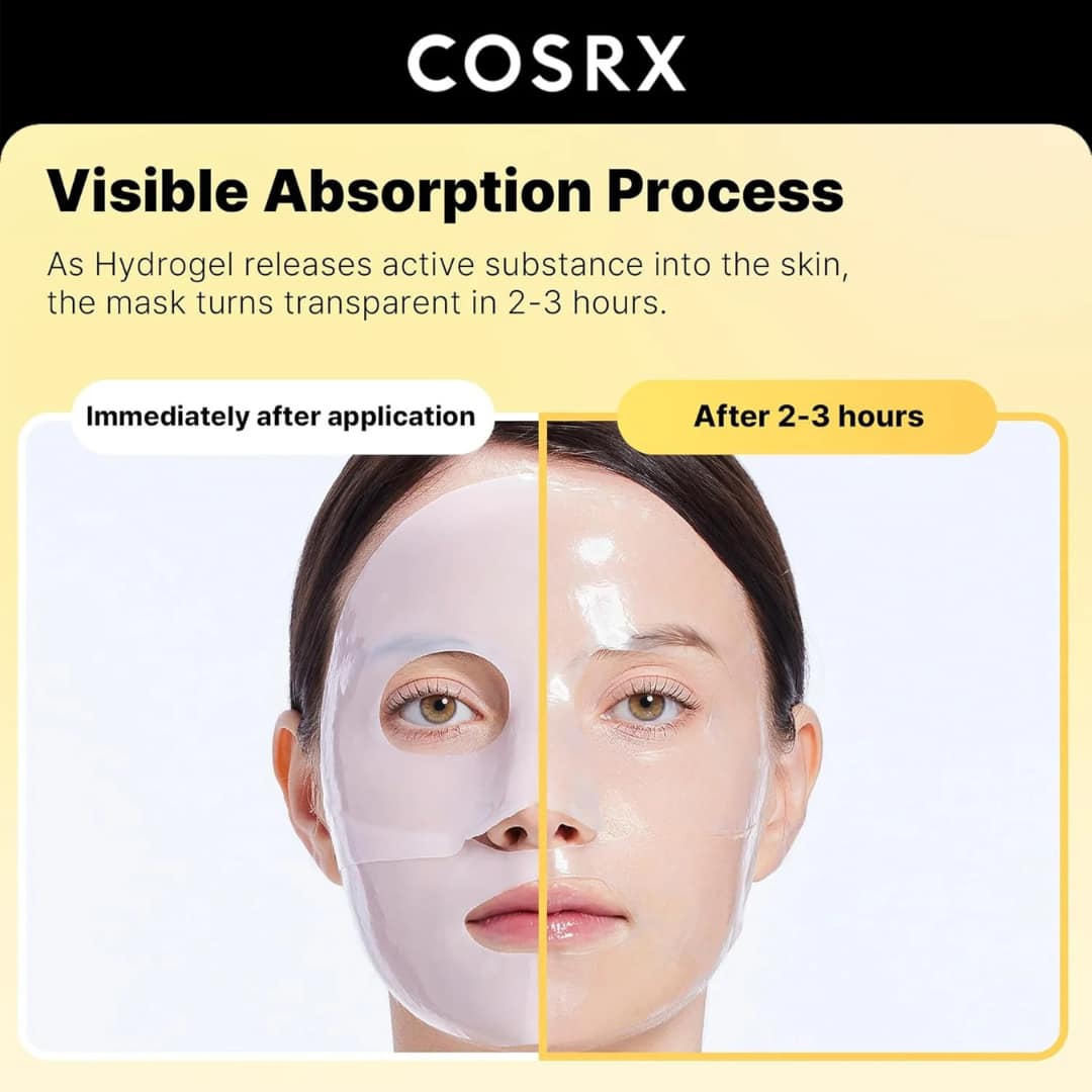 Cosrx Advanced Snail Mucin Glass Glow Hydrogel Mask 34g (3ea)