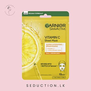 Garnier Sheet Mask Vitamin C + Hyaluronic Acid Moisture Bomb