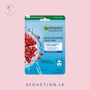Garnier Sheet Mask Pomegranate + Hyaluronic Acid Moisture Bomb