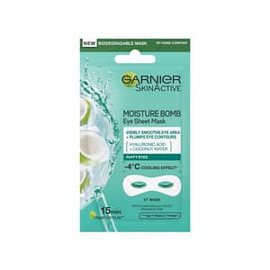 Garnier Eye Sheet Mask Coconut Water + Hyaluronic Acid Moisture Bomb